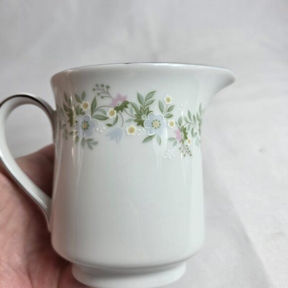 Johann Haviland Forever Spring Creamer White Floral Rim & Center - Picture 2 of 16